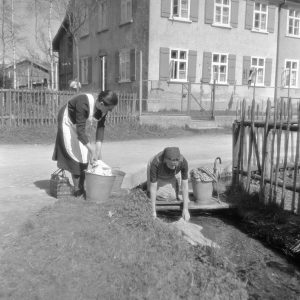 Waschtag in Isny, 1939