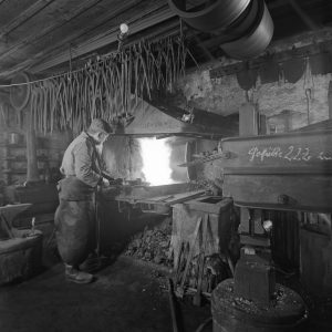 Schmid bei der Arbeit, 1970