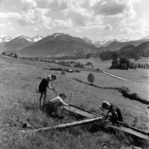 Spielende Buben, 1949
