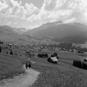 Fernsicht ins kleine Walsertal, 1952
