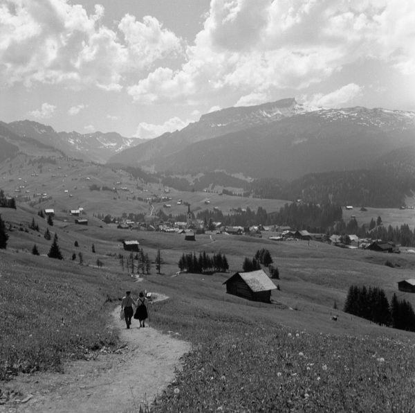 Fernsicht ins kleine Walsertal, 1952