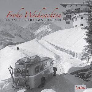 Lala Weihnachtskarte "Postbus"