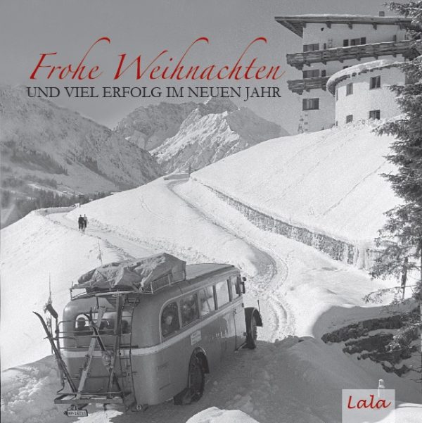 Lala Weihnachtskarte "Postbus"